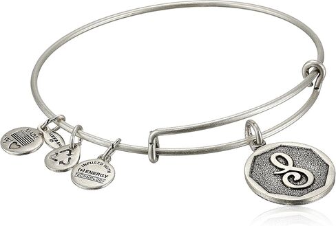 Alex and Ani Rafaelian Gold-Tone Initial "V" Expandable Wire Bangle Bracelet, 2.5" in Kuwait
