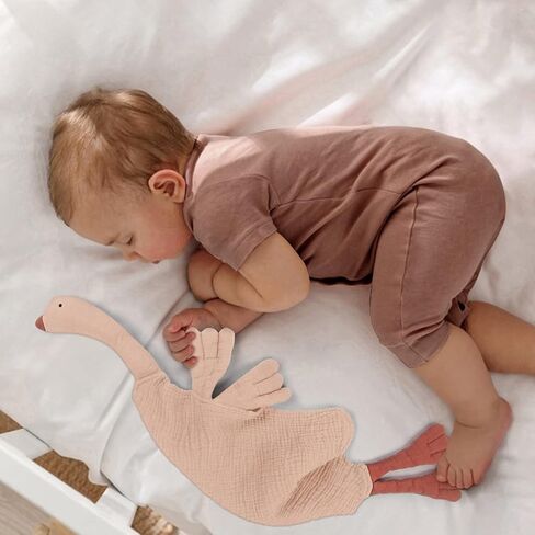 Lulu moon Baby Security Blanket for Unisex, Cotton Muslin Baby Lovey, Soft & Breathable Lovie Baby Gifts for Boys and Girls, 15 * 12 Inch (Cream) in Kuwait