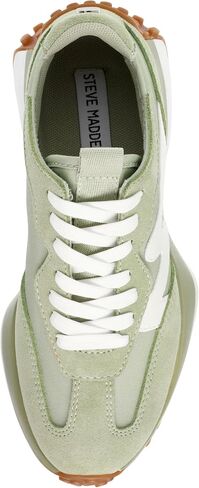 Steve Madden Women's Campo Sneaker, Black/White, 5 in Saudi Arabia
