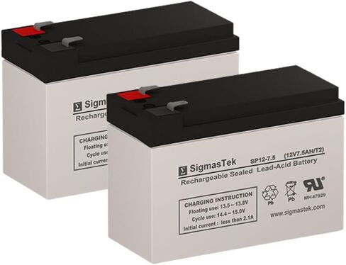 SIGMASTEK SP12-7.5HR-12V 7.5AH F2 SLA بطارية-استبدال: UB1270-F2 ، UB1280-F2 (D5779) ، APC CURK2 ، SC420 ، SUVS420 ، SU420NET ، SU360SX ، CP36U52 ، CP24U12D ، CPSL ، CPSL ، CPSL ، CPSL ، CPSL ، CPSL ، CPSL ، in Saudi Arabia