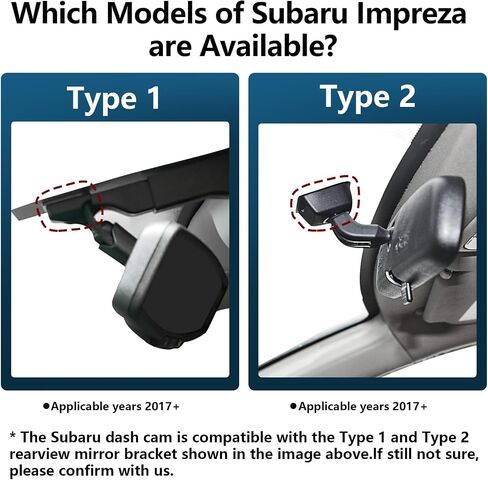 Front 4K & الخلفية 1080p DASH CAM CAM CURMATION FOR Subaru Impreza 2017-2025 ، Base Limited Premium RS Sport والمزيد ، نظرة متكاملة OEM ، UHD 2160P الفيديو ، التطبيق و WIFI ، بطاقة 128GB in Saudi Arabia