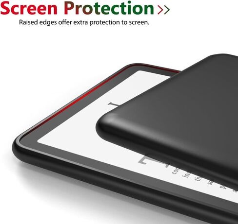 ‌WOGROO for Kindle Paperwhite 2024 Case 7" (12th Generation) - Slim & Soft Lightweight Protective Cover with Anti-Scratch Finish for Amazon Kindle e-Reader Tablet - Black in Saudi Arabia