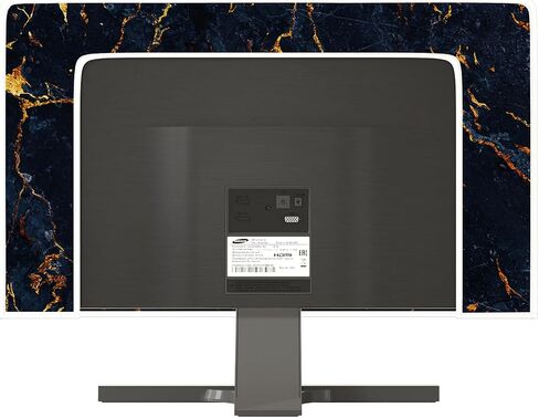 Baocicco Golden and Gray Marble Monitor Dust Covers 22, 23, 24, 25 Inch Artistical Panel Case Computer Monitor Covers Sleeve Compatible with PC Desktop and TV Anti-Static Dustproof Protective in Saudi Arabia