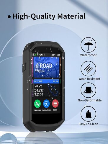 Case for Garmin Edge 1050 GPS Bike Computer ، مادة Sillence ، امتصاص الصدمات وحماية مكافحة الإسقاط الناعمة ، الأحمر. in Kuwait