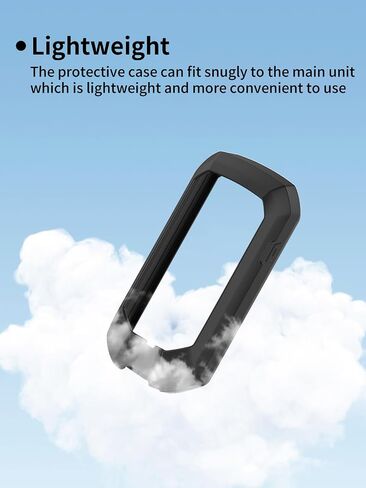 Case for Garmin Edge 1050 GPS Bike Computer ، مادة Sillence ، امتصاص الصدمات وحماية مكافحة الإسقاط الناعمة ، الأحمر. in Kuwait