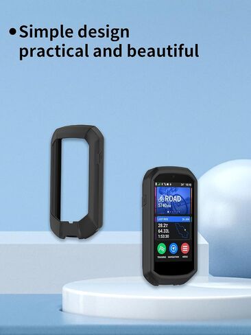 Case for Garmin Edge 1050 GPS Bike Computer ، مادة Sillence ، امتصاص الصدمات وحماية مكافحة الإسقاط الناعمة ، الأحمر. in Kuwait