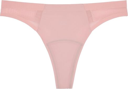 KNIX Leakproof Shadow Mesh Thong - Period Underwear for Women - Rose Water, Large (1 Pack) in Saudi Arabia