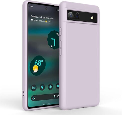 علبة Vanjua لـ Google Pixel 6A (فقط) ، غطاء الهاتف الأنيق السيليكون النحيف الكامل للجسم المتوافق مع Google Pixel 6A Case Black in Kuwait