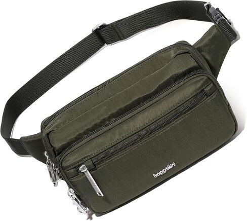 Baggallini Securtex® Anti-theft Belt Bag - Fanny Pack for Women RFID Wallet Locking Zipper - Travel Bag Crossbody Purse in Saudi Arabia