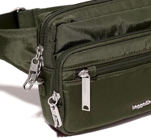 Baggallini Securtex® Anti-theft Belt Bag - Fanny Pack for Women RFID Wallet Locking Zipper - Travel Bag Crossbody Purse in Saudi Arabia