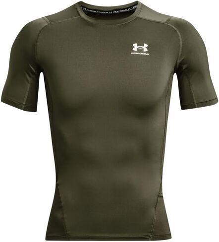 Under Armour Men's Armour HeatGear Compression Short-Sleeve T-Shirt, (390) Marine OD Green / / White, XX-Large in Saudi Arabia