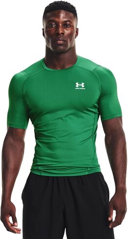 Under Armour Men's Armour HeatGear Compression Short-Sleeve T-Shirt, (390) Marine OD Green / / White, XX-Large in Saudi Arabia