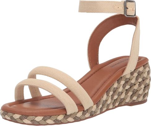 Lucky Brand Women's Naylicia Braided Wedge Sandal, Medium, 6 in Saudi Arabia
