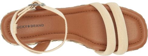 Lucky Brand Women's Naylicia Braided Wedge Sandal, Medium, 6 in Saudi Arabia