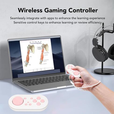 Tangxi Wire less Bluetooth Controller for Anki App, Bluetooth Gamepad Controller with RGB Lighting Modes, Pocket Sized Mini Controller for Switch, Wins, Android, OS X, iOS (Pink) in Saudi Arabia