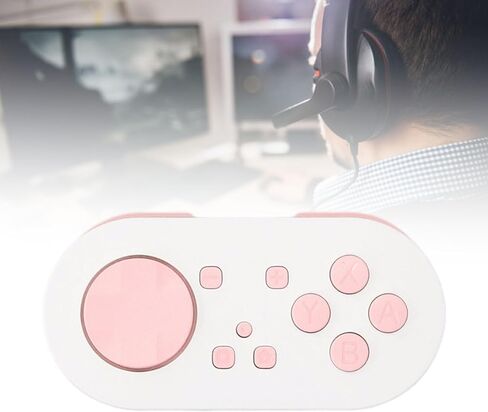 Tangxi Wire less Bluetooth Controller for Anki App, Bluetooth Gamepad Controller with RGB Lighting Modes, Pocket Sized Mini Controller for Switch, Wins, Android, OS X, iOS (Pink) in Saudi Arabia