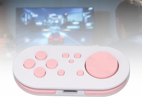 Tangxi Wire less Bluetooth Controller for Anki App, Bluetooth Gamepad Controller with RGB Lighting Modes, Pocket Sized Mini Controller for Switch, Wins, Android, OS X, iOS (Pink) in Saudi Arabia