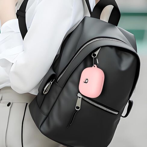 Silicone Case Cover for Powerbeats Pro 2 Earbuds with Stylish Bling Keychain - Compatible with Beats Powerbeats Pro 2 Protective Case for Women, Shockproof & Portable (Pink) in Saudi Arabia