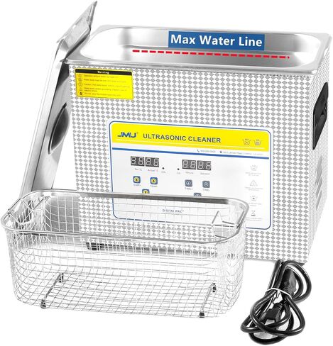 JMU 6.5L Ultrasonic Cleaner with Digital Timer and Heater for Jewelry Watch Glasses Circuit Board Dental Instruments in Saudi Arabia