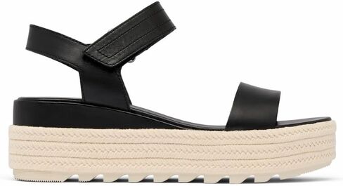 Sorel Cameron™ Flatform Sandal Black/Bolt 5.5 B (M) in Saudi Arabia