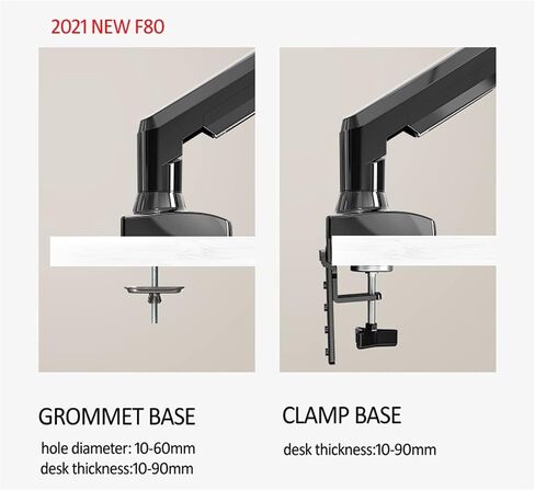 F80 لـ 200x200 17-30 "حامل رصد ARM GAS Spring Full Motion TV MOUNT 2-9KG قوس المشبك المزدوج ARM USB3.0 (المزيد من الأجزاء) in Saudi Arabia