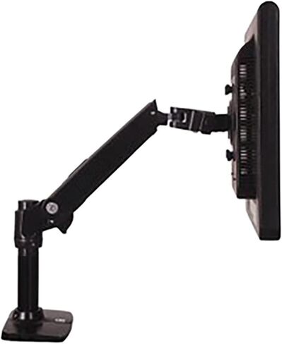 XSJ8011C Desktop Full Motion 17-32" Monitor Holder Mount Mechanical Spring Arm Aluminum Monitor Support Loading 10kgs(Black with 30cm Pole) in Saudi Arabia