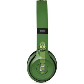 Skinit Decal Audio Skin Compatible with Beats Solo 2 Wired - Officially Licensed Warner Bros Pickle Rick Design