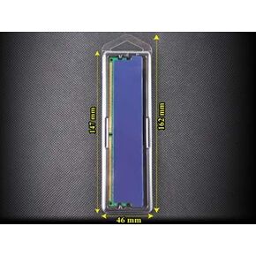 111TEK® DDR Memory RAM Module CASE Plastic Box Packaging Container Clamshell Antistatic Tray for DDR2, DDR3, DDR4 & DDR5 Long DIMM Desktop Memory MODULES (100 Pack)