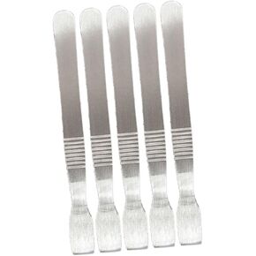 angoily 5pcs أداة spudger مسطحة من الفولاذ المقاوم للصدأ لإصلاح الأجهزة المحمولة مزيل شاشة متينة والإلكترونيات سهلة التخزين والحمل