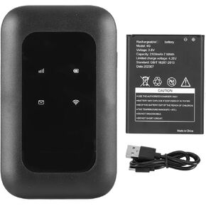 4G Wireless Router, Portable WiFi Hotspot - SIM Card Slot, 10 Device Support for Global Connectivity