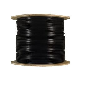 (Single Pack Cat.5e UTP 24AWG Outdoor Gel-Fill Direct Burial Solid Cable (Black), 1000ft - 1000 Feet