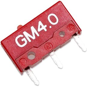 KPREPUBLIC 4pcs Kailh GM4.0 Red Micro Switch 60M Life Gaming Mouse Micro Switch 3 Pin red dot Used on Computer Mice Left Right Button (Kailh GM4.0 4pcs)