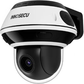 8MP PTZ Dome PoE Camera, Outdoor IP Security Camera, Pan 350°, Tilt 90°, 5X Optical Zoom Lens 2.7~13.5mm, Waterproof IP67, Human/Vehicle Detection, B/W Night Vision, Two-Way Audio, INP8KRM305