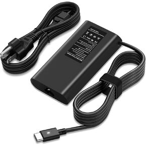 90W 65W USB C Laptop Charger for Dell XPS 13 9365 9360 9370 9380 Latitude7420 7320 7390 Latitude 3400,3500, 5289,5300 2in1 Chromebook 3380 3100 5190 Fast Charging,Type-C Power Cord AC Adapter