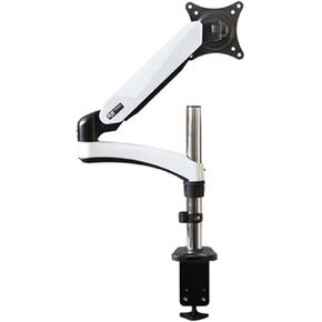 Aluminum 27inch 2-7kg 360 Rotate Clamp Air Press Gas Strut LCD Tv Table Mount Monitor Gas Spring Screen Desktop Support Bracket(White Grommet)
