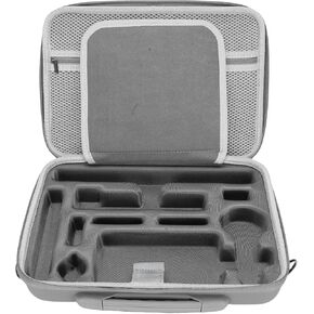 Yunseity Carrying Case for 360 X5, Large Capacity Portable Storage Bag for 360 X5 Battery Charging Hub Selfie Stick, PU Leather Water Proof Protective Case for 360 X5 Accessories