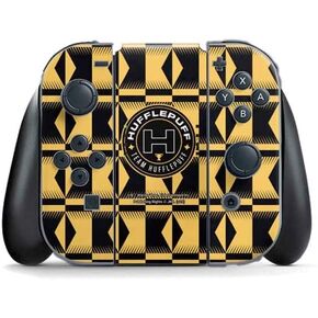 Skinit Decal Gaming Skin Compatible with Nintendo Switch Joy Con Controller - Officially Licensed Warner Bros Team Hufflepuff Design
