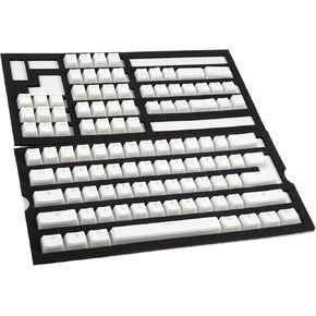 Ducky 108 Key PBT Seamless Double Shot White Pudding Keycap Set