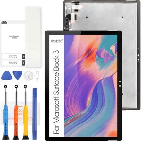 Screen for Microsoft Surface Book 3 Screen Replacement for Surface Book 3 LCD Screen 1900,1909 Touch Display Digitizer Assembly Repair Parts(Black No Frame)