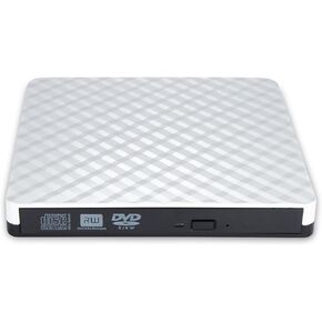 DVD Player USB 3.0 خارجي عالي السرعة DVD Burner بصري للكمبيوتر المحمول DVD DVD DVD USB محرك أقراص DVD DVD Mini DV (اللون: أبيض)