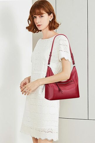 اوفر ايرث شنطة كتف هوبو من الجلد الطبيعي للنساء in Kuwait