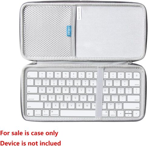 Anleo Waterproof and Portable Nylon Hard case for Apple Magic Keyboard case - Compatible with Apple Keyboard (Black, PU) in Saudi Arabia