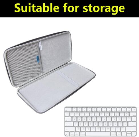 Anleo Waterproof and Portable Nylon Hard case for Apple Magic Keyboard case - Compatible with Apple Keyboard (Black, PU) in Saudi Arabia