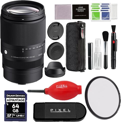 Sigma 16-300mm f/3.5-6.7 DC OS العدسة المعاصرة لـ L-mount مع حزمة التبعية والتجنيب المتقدمة | 887969 | Sigma 16-300mm L. عدسة جبل in Kuwait