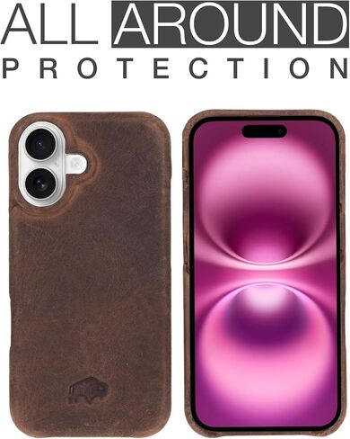 BLACKBROOK for iPhone 16 Pro Max Case with Wallet, Burkley Full Grain Leather, Detachable 2-in-1 Set for MagSafe, 4 Card Slots with RFID, Folio Wallet Case Compatible with iPhone 16 Pro Max in Kuwait