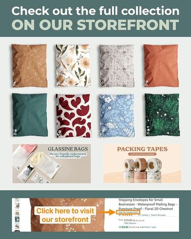 Impack Biodegradable Mailers - Flat Shipping Bags, Waterproof-Printed Mailing Bags-Thick Mailing Envelope for Accessories & Clothing, Self Sealing Envelops (Abstract Beige 100pack, 10x13 Inch) in Saudi Arabia