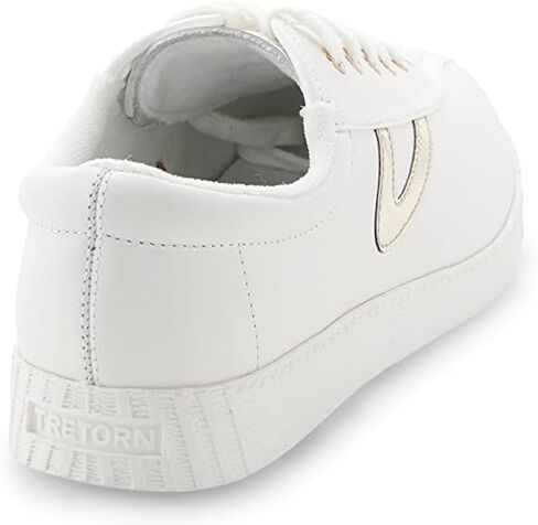 TRETORN Nyliteplus Women's Leather Lace-Up Casual Fashion Sneakers Classic Vintage Style, White/Red, 10 in Saudi Arabia