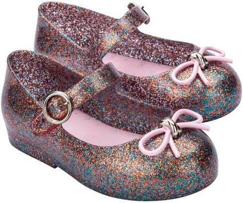 mini melissa Girl's Sweet Love BB (Toddler/Little Kid) Silver Glitter 9 Toddler M in Kuwait
