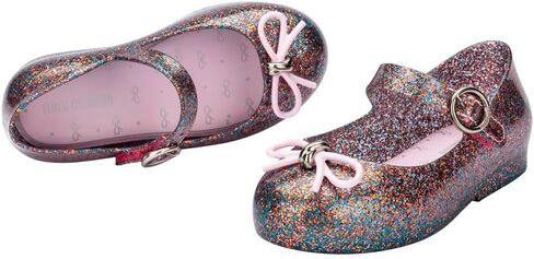 mini melissa Girl's Sweet Love BB (Toddler/Little Kid) Silver Glitter 9 Toddler M in Kuwait