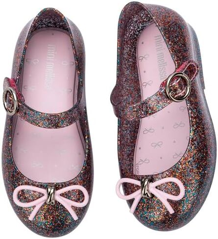 mini melissa Girl's Sweet Love BB (Toddler/Little Kid) Silver Glitter 9 Toddler M in Kuwait